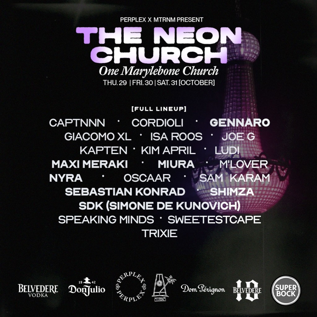 The Neon Church full lineup at One Marylebone Church